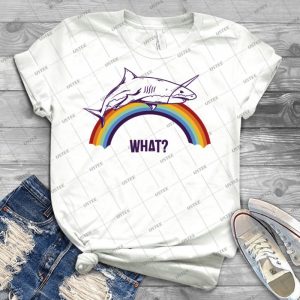 Rainbow Shark - Best Unisex Trending Handmade T-shirt Gift Idea For Men T-shirt For Woman