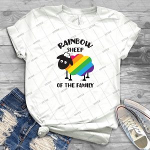Rainbow Sheep Of The Family Lgbt Pride - Gift Idea Shirt For Men Tee For Women Classic Retro Vintage Graphic T-Shirt