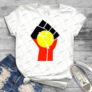 Raised Fist-Aboriginal Flag - Best Unisex Trending Handmade T-shirt Gift Idea For Men T-shirt For Woman