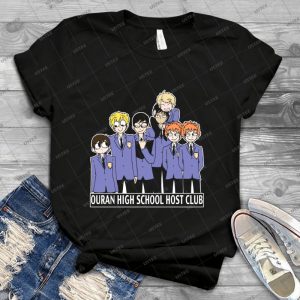 Random - Ouran High School Host Club 48 - Trending Shirt For Women Vintage Retro Tee For Men Kid's T-Shirt Handmade Shirt