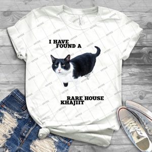 Rare House Khajiit 74 - Vintage Men's Shirt Tshirt For Women Classic Handmade Shirt Retro Graphic Tee