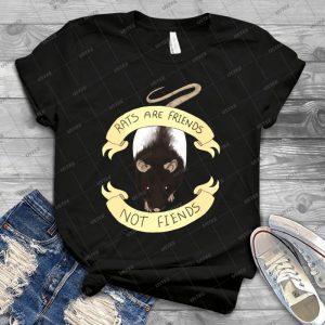 Rats Are Friends Not Fiends 74 - Vintage Men's Shirt Tshirt For Women Classic Handmade Shirt Retro Graphic Tee