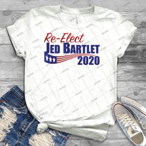 Re-Elect Jed Bartlet 2020 - Flag Underline 27 - Trending Shirt For Women Vintage Retro Tee For Men Kid's T-Shirt Handmade Shirt