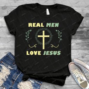 Real Men Love Jesus Christian 55 - Trending Shirt For Women Vintage Retro Tee For Men Kid's T-Shirt Handmade Shirt
