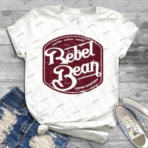 Rebel Bean Coffee Distressed Logo - Best Unisex Trending Handmade T-shirt Gift Idea For Men T-shirt For Woman