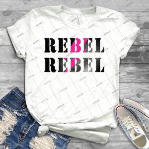 Rebel Rebel # 1 - Vintage Men's Shirt Tshirt For Women Classic Handmade Shirt Retro Graphic Tee
