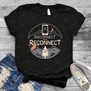 Reconnect - Vintage Men's Shirt Tshirt For Women Classic Handmade Shirt Retro Graphic Tee