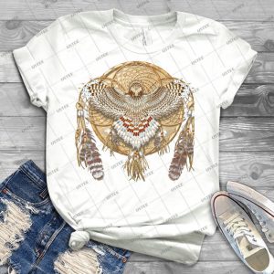 Red-Tail Hawk Dreamcatcher Mandala - Best Unisex Trending Handmade T-shirt Gift Idea For Men T-shirt For Woman