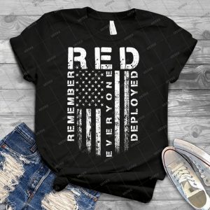 Red Friday-Remember Everyone Deployed - Best Unisex Trending Handmade T-shirt Gift Idea For Men T-shirt For Woman