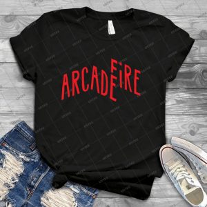 Red Logo Of Arcade Fire 66 - Trending Shirt For Women Vintage Retro Tee For Men Kid's T-Shirt Handmade Shirt