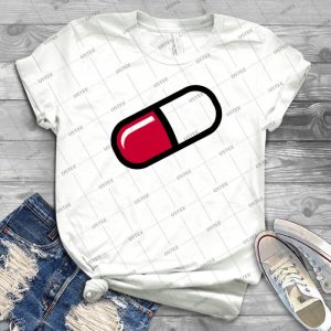 Red Pill - Gift Idea Shirt For Men Tee For Women Classic Retro Vintage Graphic T-Shirt