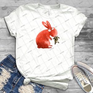 Red Rabbit Catches Bear 21 - Trending Shirt For Women Vintage Retro Tee For Men Kid's T-Shirt Handmade Shirt