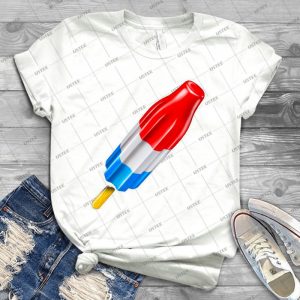 Red White And Blue Rocket Pop Popsicle Shirt - Best Unisex Trending Handmade T-shirt Gift Idea For Men T-shirt For Woman