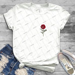 Redroses 45 - Trending Shirt For Women Vintage Retro Tee For Men Kid's T-Shirt Handmade Shirt