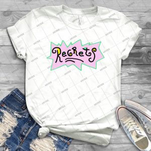 Regrets T Shirt 42 - Vintage Men's Shirt Tshirt For Women Classic Handmade Shirt Retro Graphic Tee