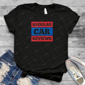 Regular Car Reviews Logo White - Vintage Men's Shirt Tshirt For Women Classic Handmade Shirt Retro Graphic Tee