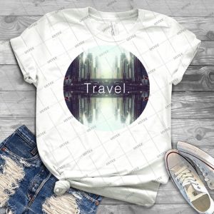 Reise- Dubai 38 - Vintage Men's Shirt Tshirt For Women Classic Handmade Shirt Retro Graphic Tee