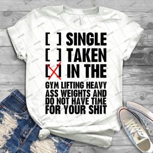 Relationship Status Gym - Vintage Men's Shirt Tshirt For Women Classic Handmade Shirt Retro Graphic Tee
