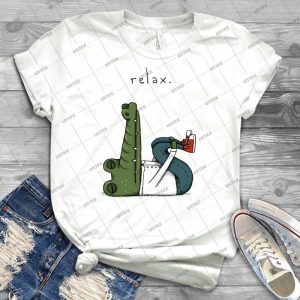 Relax T Shirt 66 - Vintage Men's Shirt Tshirt For Women Classic Handmade Shirt Retro Graphic Tee