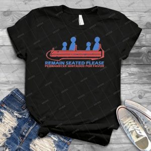Remain Seated Please - Vintage Men's Shirt Tshirt For Women Classic Handmade Shirt Retro Graphic Tee