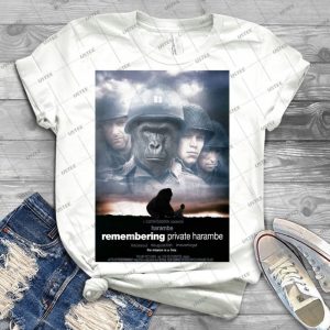 Remembering Private Harambe - Best Unisex Trending Handmade T-shirt Gift Idea For Men T-shirt For Woman