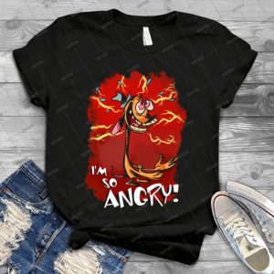 Ren Is So Angry - Vintage Men's Shirt Tshirt For Women Classic Handmade Shirt Retro Graphic Tee