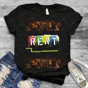 Rent The Musical  75 - Vintage Men's Shirt Tshirt For Women Classic Handmade Shirt Retro Graphic Tee