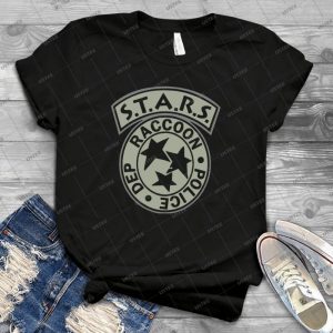 Resident Evil S-T-A-R-S- 1 - Vintage Men's Shirt Tshirt For Women Classic Handmade Shirt Retro Graphic Tee