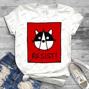 Resist With The Raccoons Of The Resistance 45 - Vintage Men's Shirt Tshirt For Women Classic Handmade Shirt Retro Graphic Tee