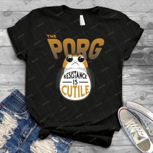 Resistance Is Cutile Porg - Best Unisex Trending Handmade T-shirt Gift Idea For Men T-shirt For Woman