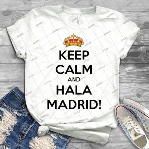 Reste Calme Et Hala Madrid 76 - Trending Shirt For Women Vintage Retro Tee For Men Kid's T-Shirt Handmade Shirt