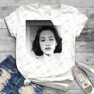Retro Monochrome Japanese Young Woman - Best Unisex Trending Handmade T-shirt Gift Idea For Men T-shirt For Woman