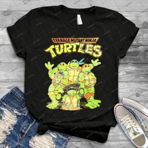 Retro Ninja Turtles 44 - Vintage Men's Shirt Tshirt For Women Classic Handmade Shirt Retro Graphic Tee