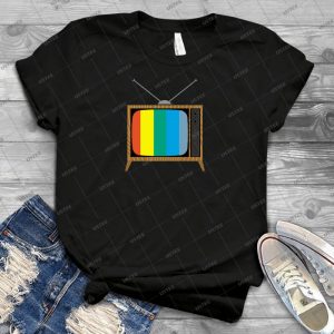 Retro Tv 5 - Vintage Men's Shirt Tshirt For Women Classic Handmade Shirt Retro Graphic Tee
