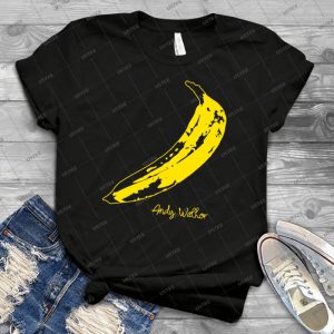 Retro Velvet Underground Andy Warhol Banana Rock Black T Shirt Sz S M L Xl 10 - Vintage Men's Shirt Tshirt For Women Classic Handmade Shirt Retro Graphic Tee