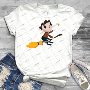 Retro Wizard On A Broom - 3 - - Best Unisex Trending Handmade T-shirt Gift Idea For Men T-shirt For Woman