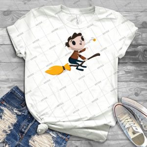 Retro Wizard On A Broom - 3 - - Trending Shirt For Women Vintage Retro Tee For Men Kid's T-Shirt Handmade Shirt