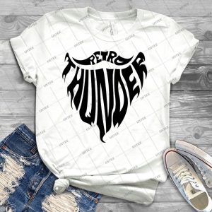 Retrothunder Beard - Black - 73 - Trending Shirt For Women Vintage Retro Tee For Men Kid's T-Shirt Handmade Shirt