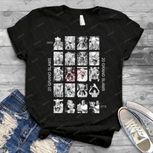 Rf 20 Grand Slams - Gift Idea Shirt For Men Tee For Women Classic Retro Vintage Graphic T-Shirt