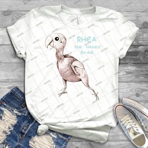 Rhea The Naked Birdie - Trending Shirt For Women Vintage Retro Tee For Men Kid's T-Shirt Handmade Shirt