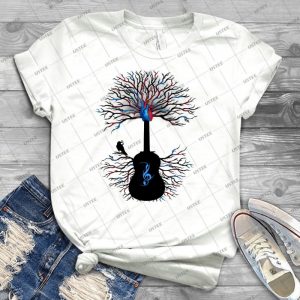 Rhythms Of The Heart ~ Surreal Guitar - Best Unisex Trending Handmade T-shirt Gift Idea For Men T-shirt For Woman