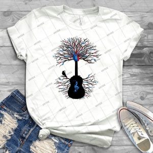 Rhythms Of The Heart  Surreal Guitar - Gift Idea Shirt For Men Tee For Women Classic Retro Vintage Graphic T-Shirt