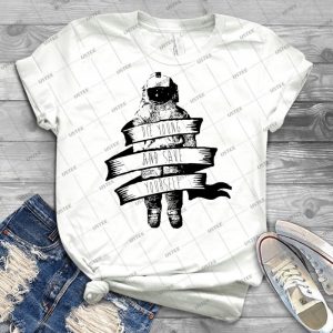 Ribbon Wrapped Astronaut Quote 86 - Trending Shirt For Women Vintage Retro Tee For Men Kid's T-Shirt Handmade Shirt