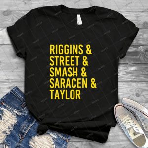 Riggins, Street, Smash, Saracen & Taylor 32 - Vintage Men's Shirt Tshirt For Women Classic Handmade Shirt Retro Graphic Tee