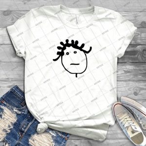 Rihanna Stick Figure Head Logo - Vintage Men's Shirt Tshirt For Women Classic Handmade Shirt Retro Graphic Tee