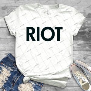 Riot - Black - - Best Unisex Trending Handmade T-shirt Gift Idea For Men T-shirt For Woman