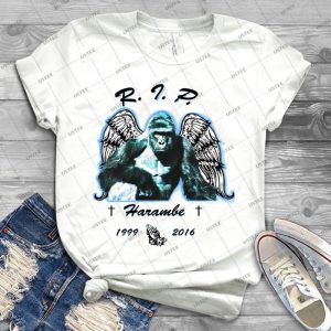 Rip Haramabe - Best Unisex Trending Handmade T-shirt Gift Idea For Men T-shirt For Woman