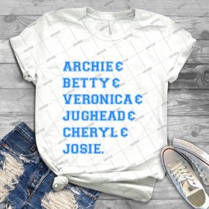 Riverdale-Archie & Betty & Veronica & Jughead & Cheryl & Josie - Best Unisex Trending Handmade T-shirt Gift Idea For Men T-shirt For Woman