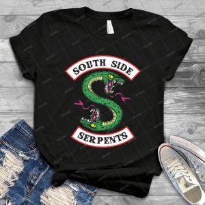 Riverdale-South Side Serpents T-Shirt - Gift Idea Shirt For Men Tee For Women Classic Retro Vintage Graphic T-Shirt