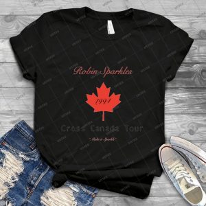 Robin Sparkles  38 - Vintage Men's Shirt Tshirt For Women Classic Handmade Shirt Retro Graphic Tee